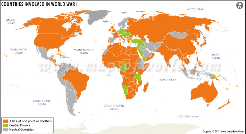 Countries in WWI